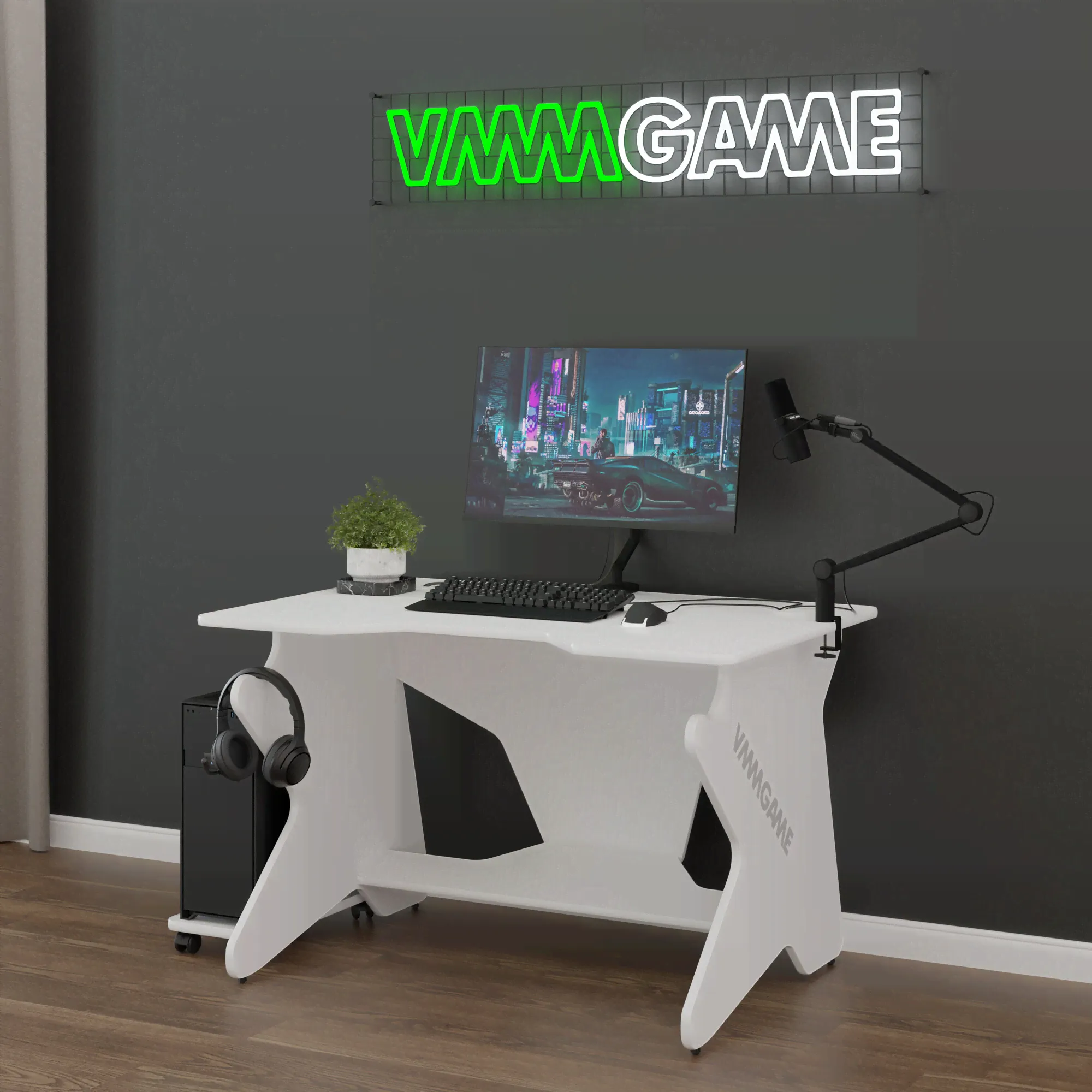 Игровой компьютерный стол Vmmgame SPACEONE LIGHT WHITE в Москве