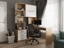 CASE Компьютерный стол, 128х145х200 см