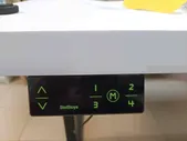 Письменный стол, Компьютерный стол STOLSTOYA регулируемый для работы сидя и стоя атлант серый, с электроприводом, столешница ЛДСП Свежий Лайм 125х75х122 см