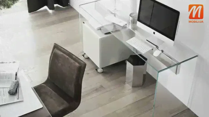 Стеклянные компьютерные столы Киев купить,цена, интернет магазин Gallotti&Radice